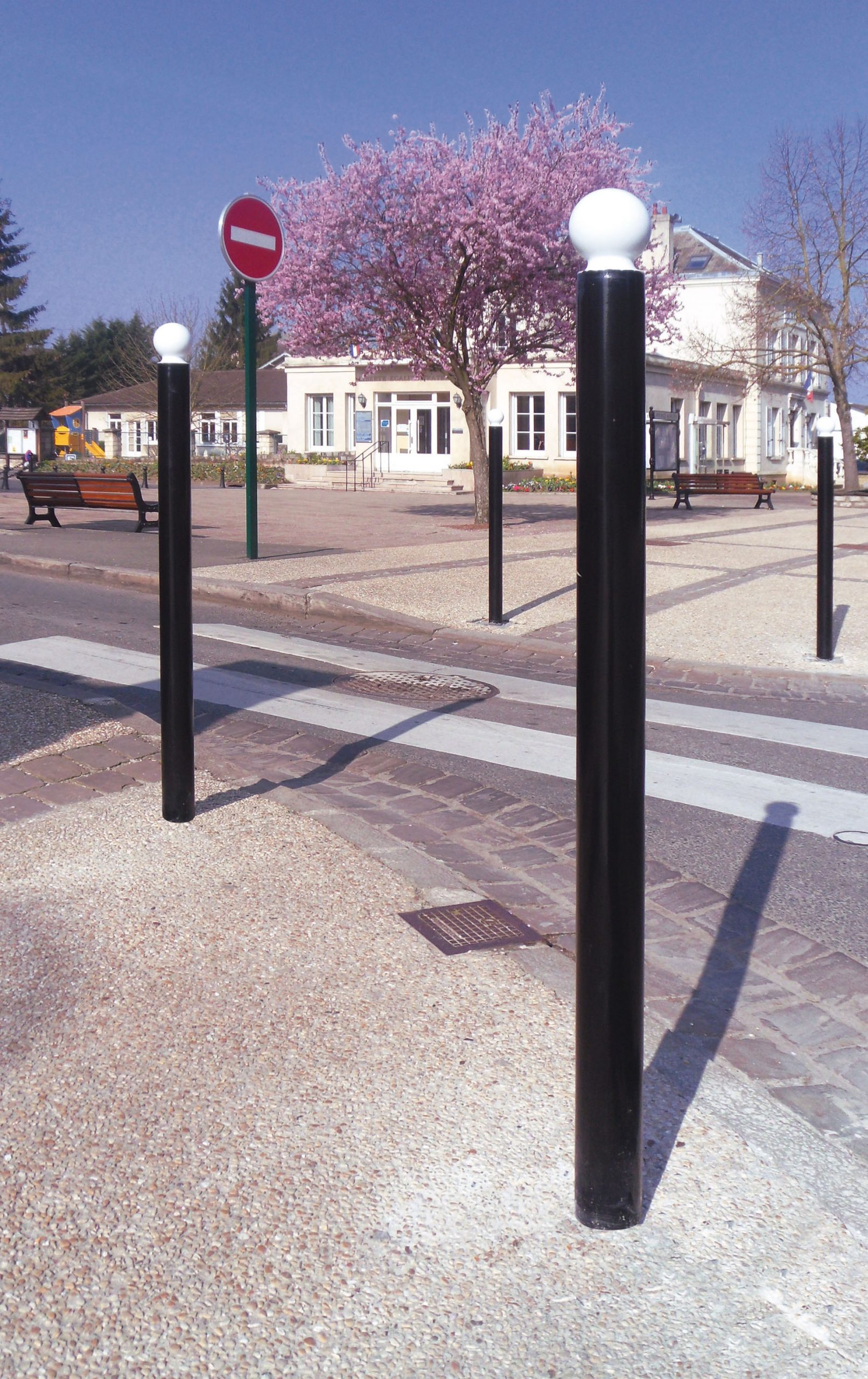 potelet tête boule norme PMR
