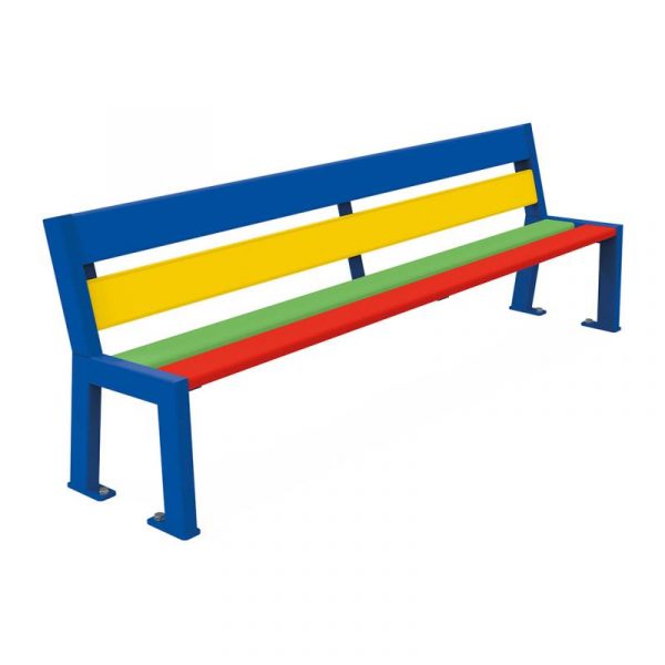 Banc école couleur